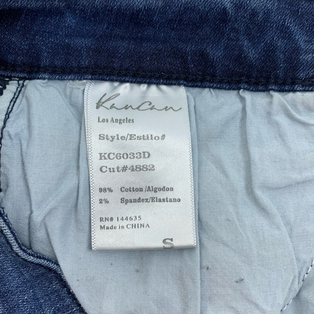 KanCan Distressed High Rise Cuttoff Denim Shorts S - Picture 8 of 9